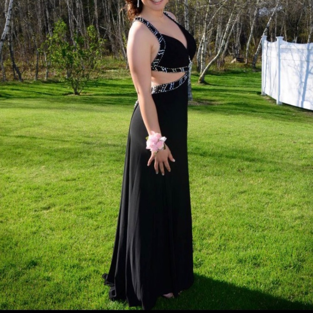 Prom dress black size 6 black